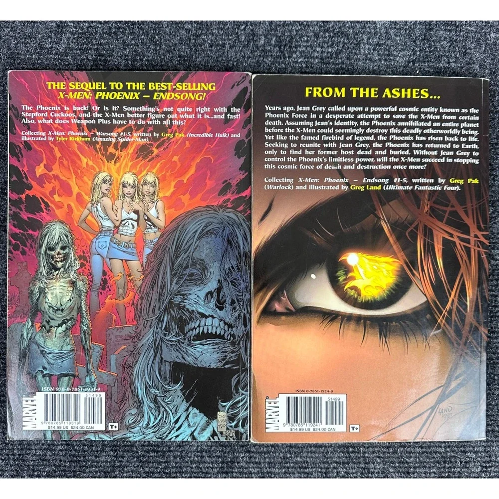 Marvel X-Men Phoenix Endsong & Warsong‎ Graphic Novel TPB Lot Greg Pak Jean Grey